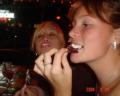 , pigging out on chocolate nachos, im in front