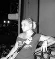 , smoking outside of Hooters in Mexico