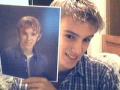 , Me holding My school Picture