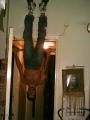 , upside down