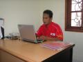 , me at office