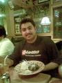 , Me in Applebees with the dessert