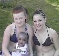 , im on the left...very bad pic...i was swimming lol